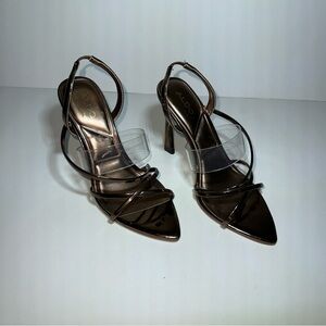Aldo Merengue Bronze Heels‎ Women’s 7
